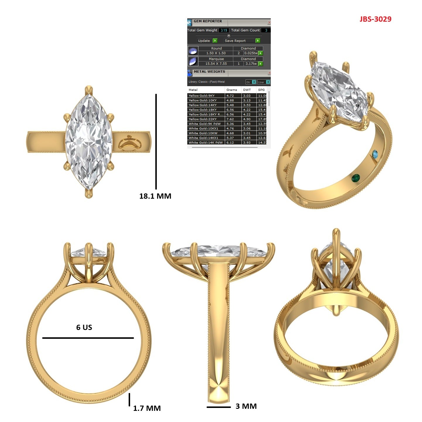 Custom Ring Order - Sawyer