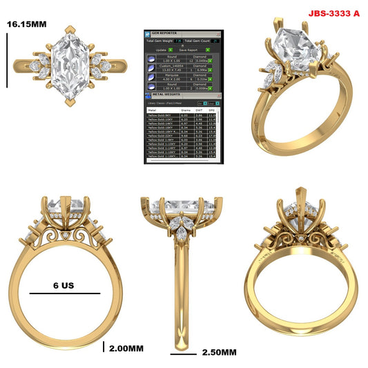 Custom Ring Order - Zach B Dutch Marquise
