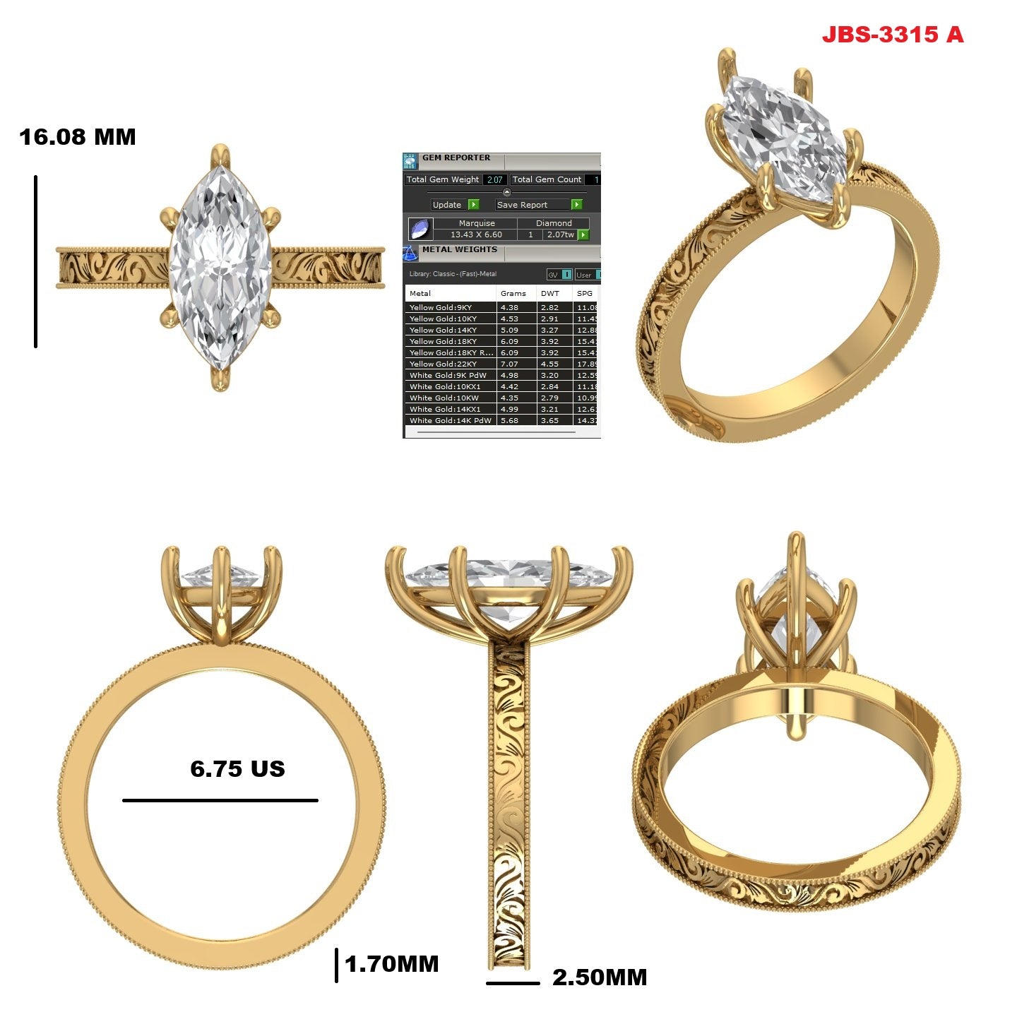 Custom Ring Order - Kylee