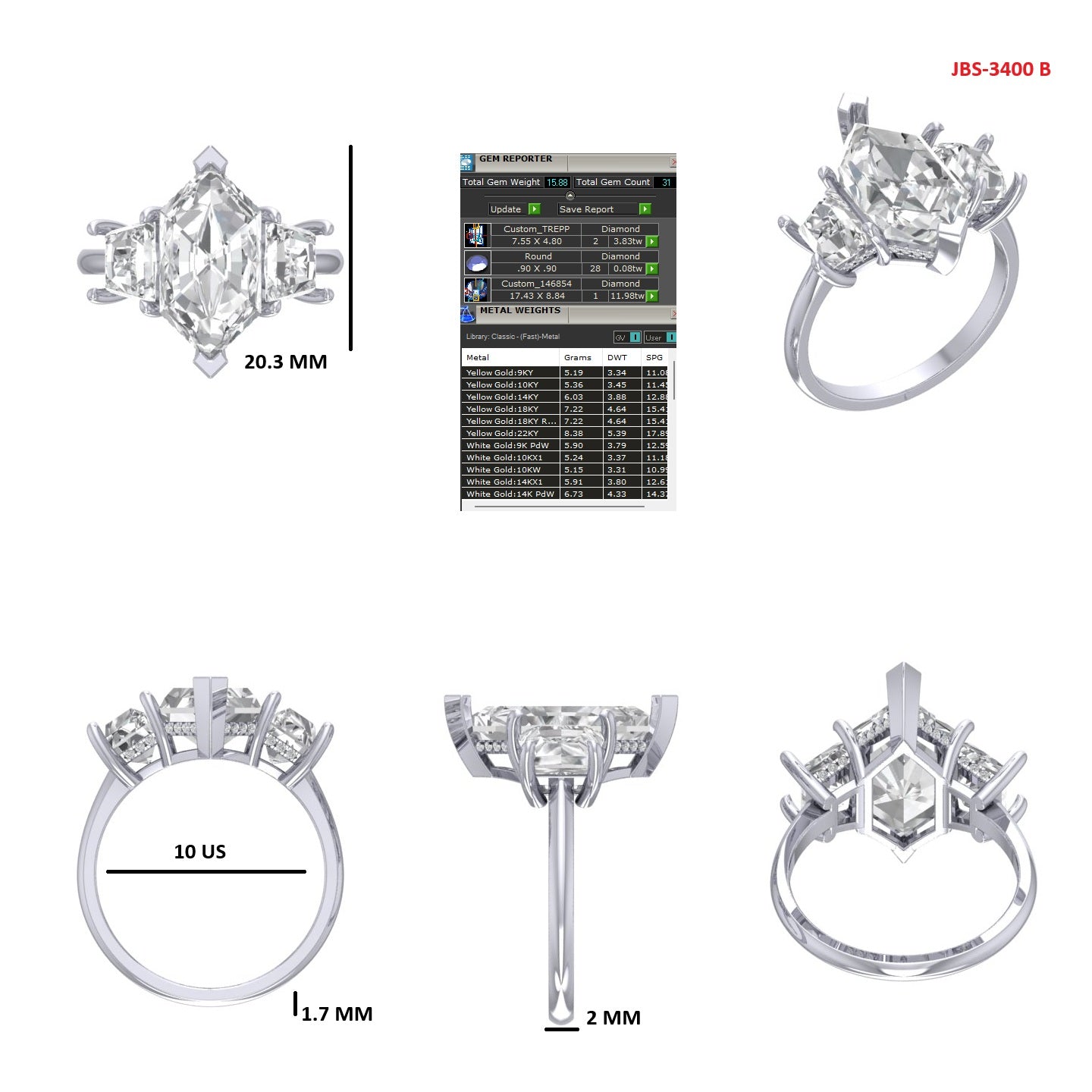 Custom Ring Order -Ashley Dutch marquise