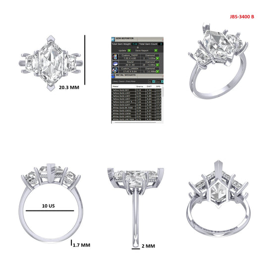 Custom Ring Order -Ashley Dutch marquise