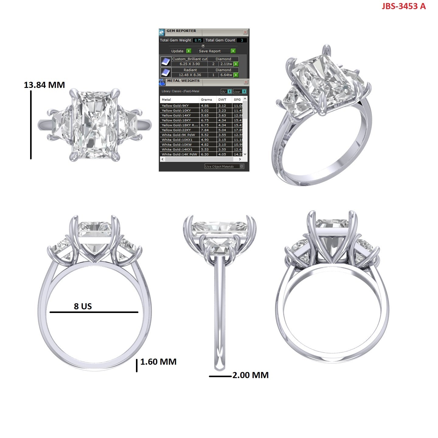 Custom Ring Order - Jessica D