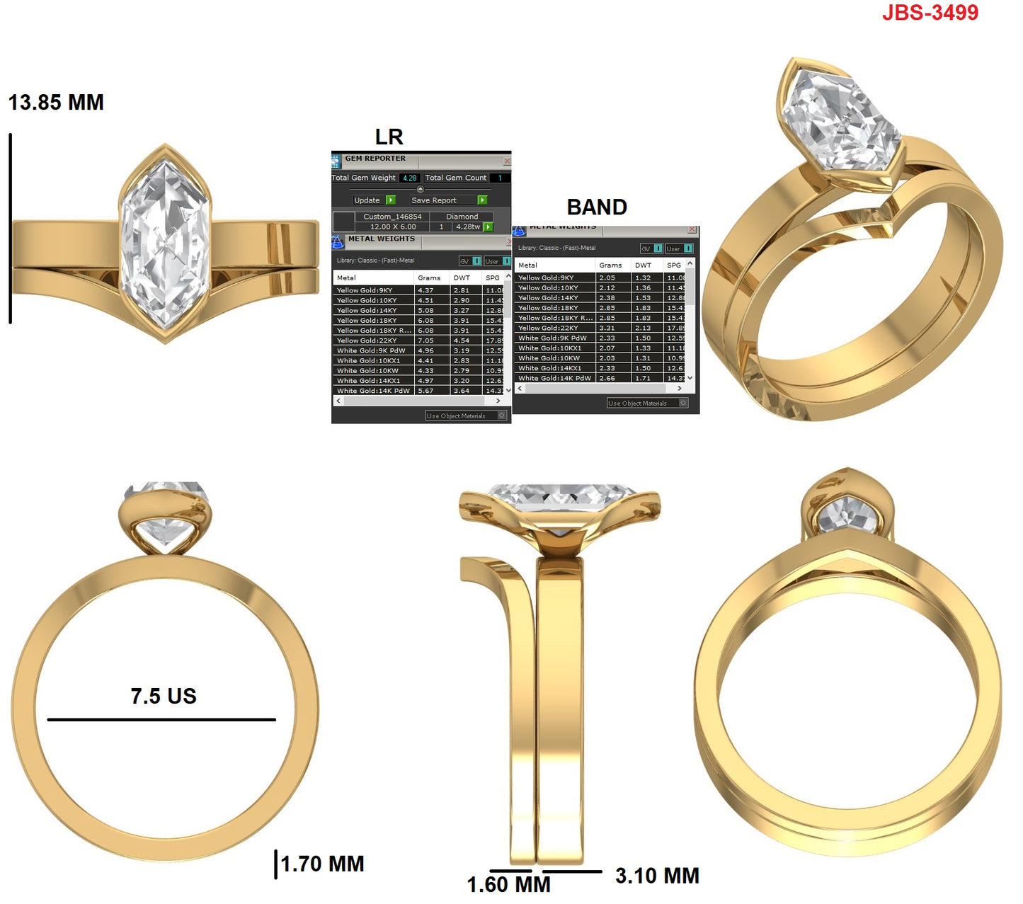 Custom Ring Order - Aitza women’s rings