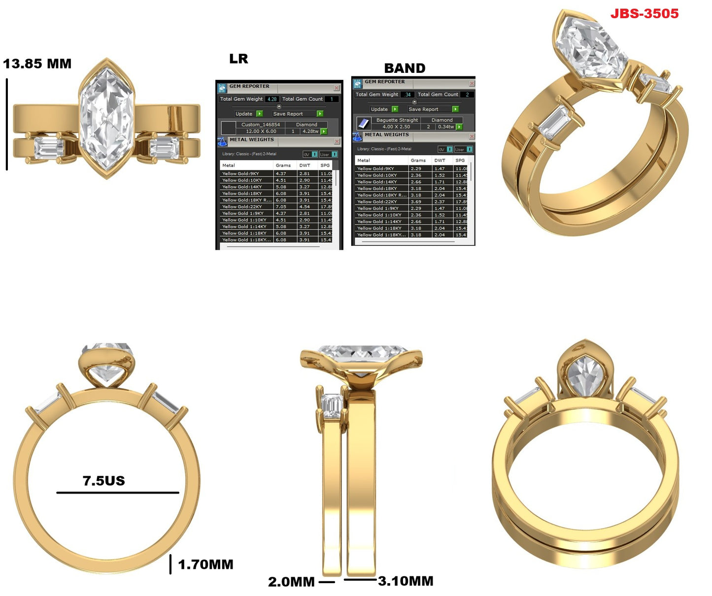 Custom Ring Order - Aitza women’s rings