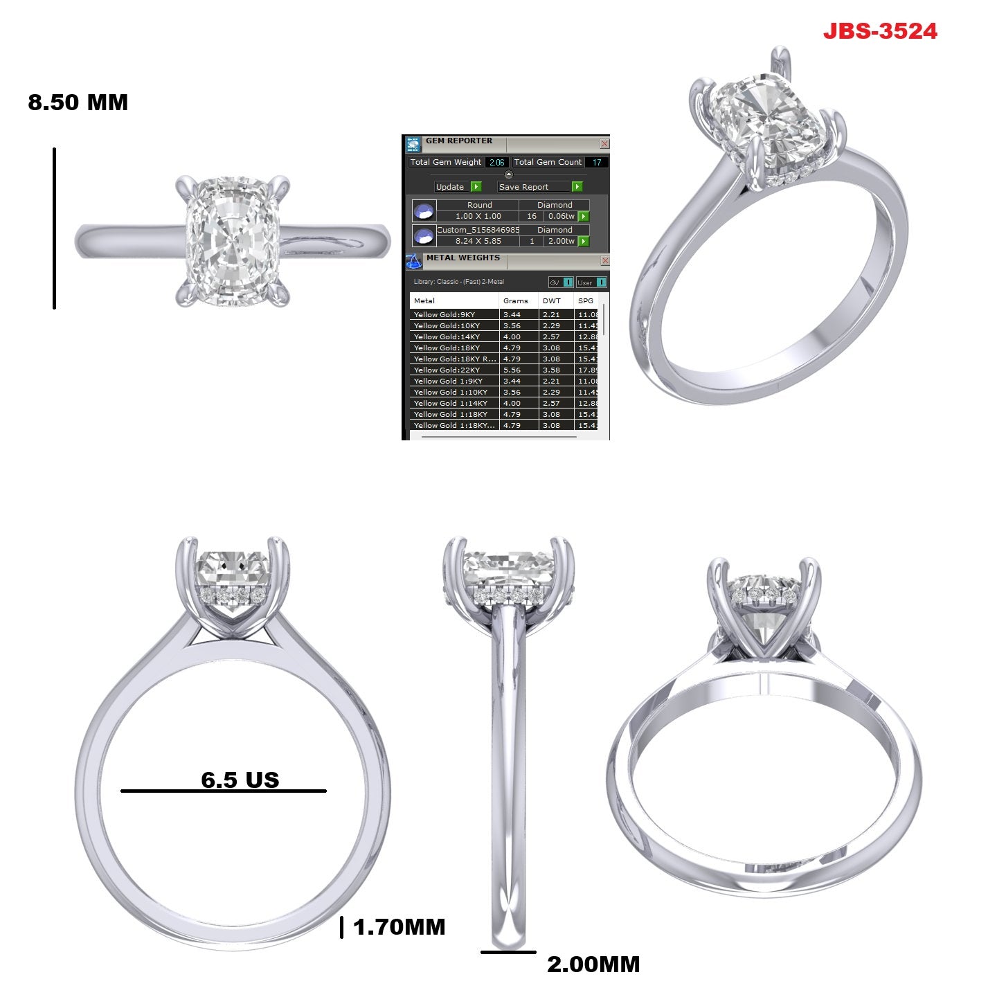 Custom Ring Order - Emily L