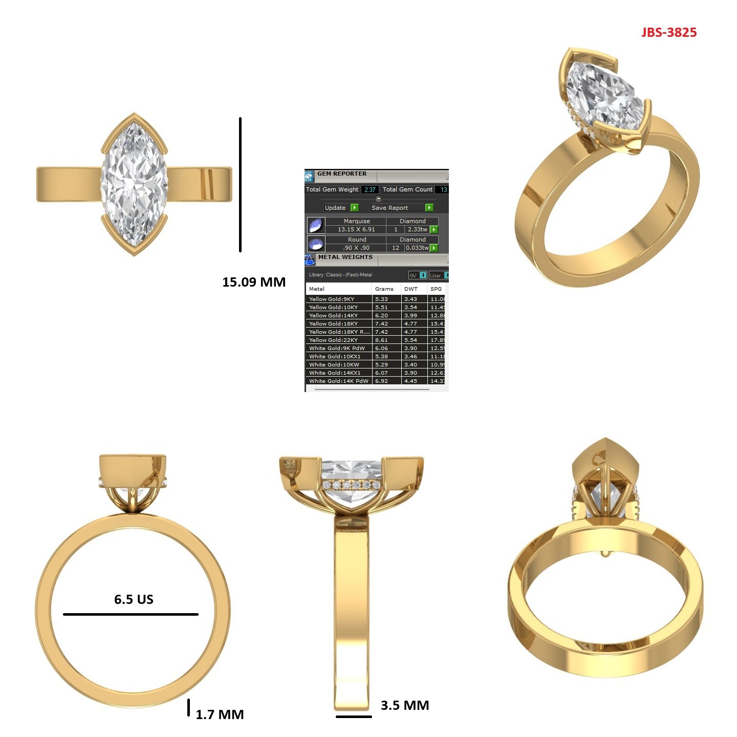 Custom Ring Order - Jacob Marquise