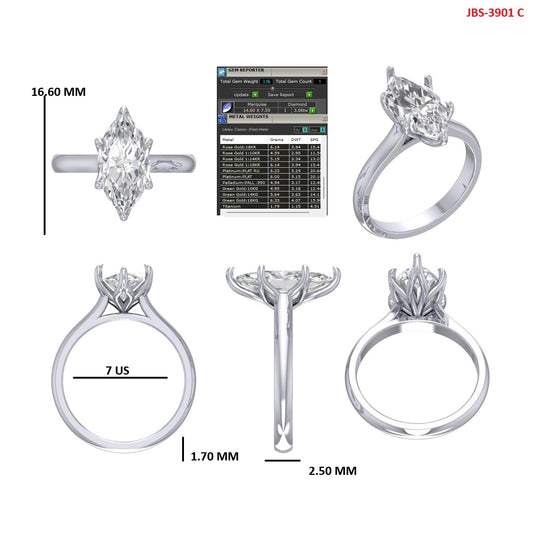 Custom Ring Order -Paris Marquise