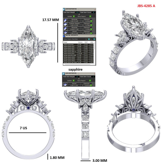 Custom Ring Order -Ana Marquise cousin
