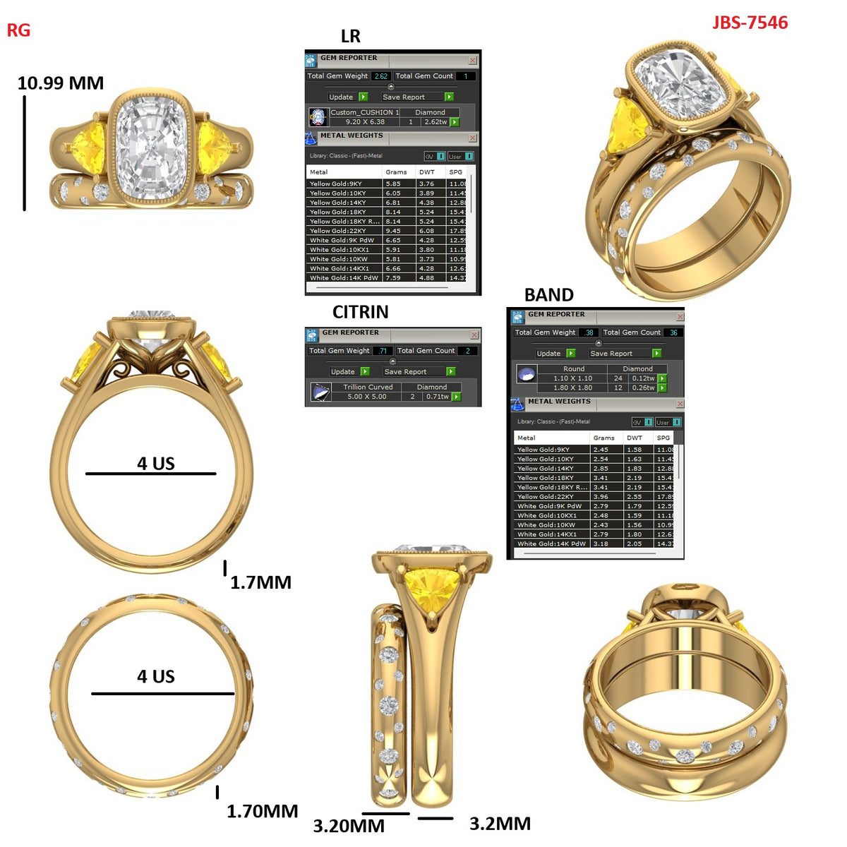 Custom Ring Order Salina wedding band