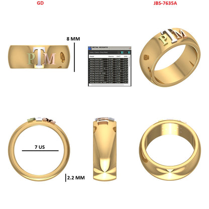 Custom Ring Order Morine two bands
