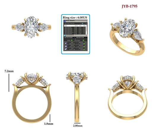 Custom Ring Order -Ethan and Lia
