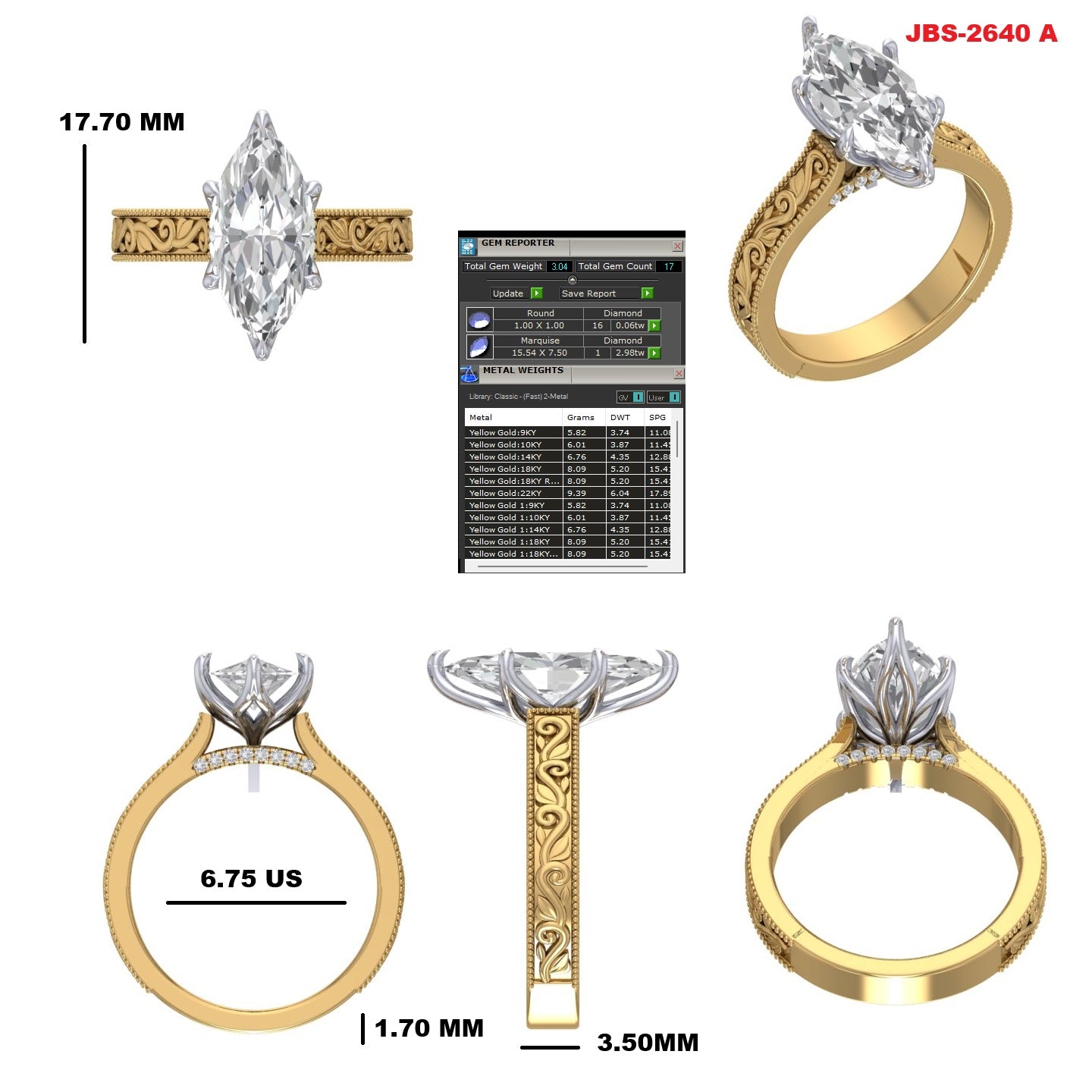 Custom Ring Order -John