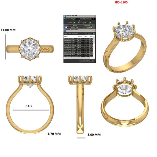 Custom Ring Order -Jasmine Old Euro