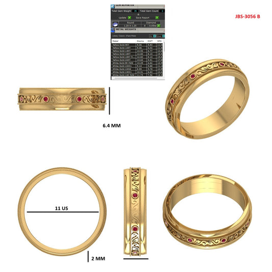 Custom Ring Order - Rebecca Men’s band