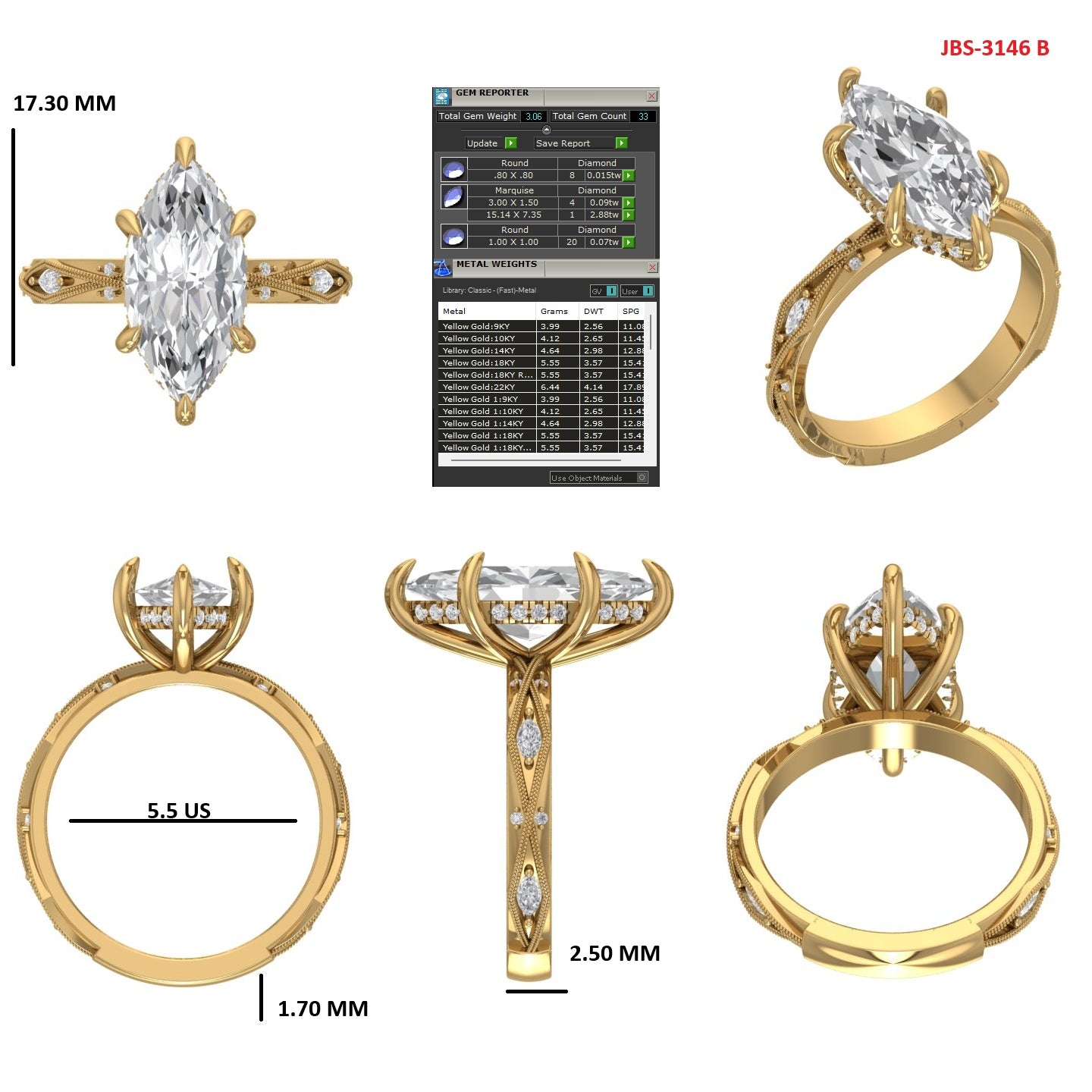Custom Ring Order - Jesse