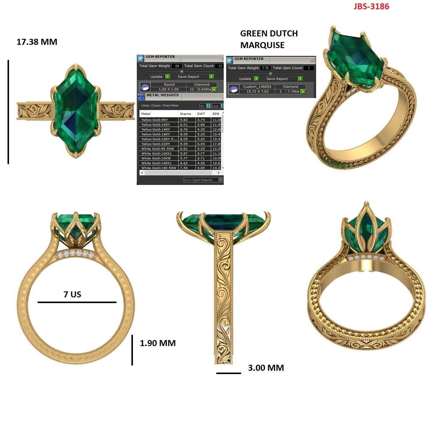 Custom Ring Order - Harrison