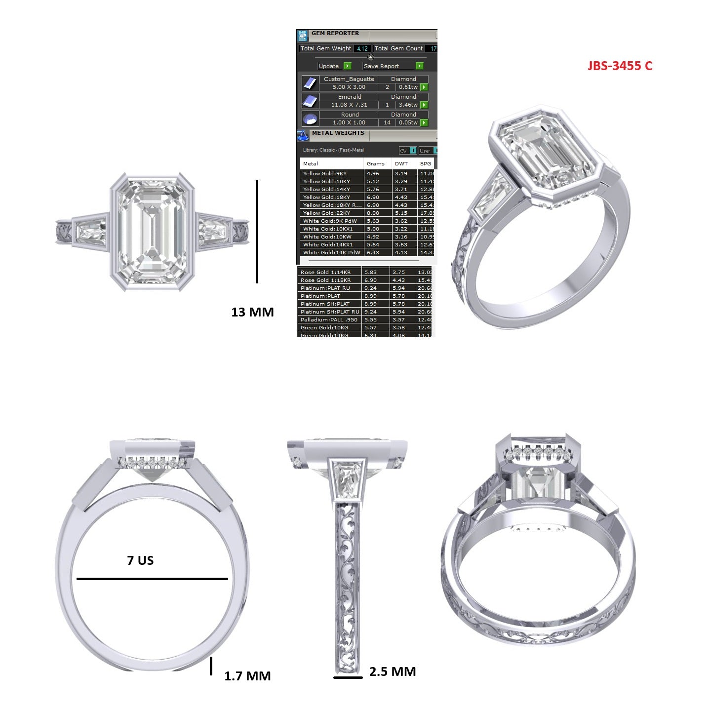 Custom Ring Order - Dawson P