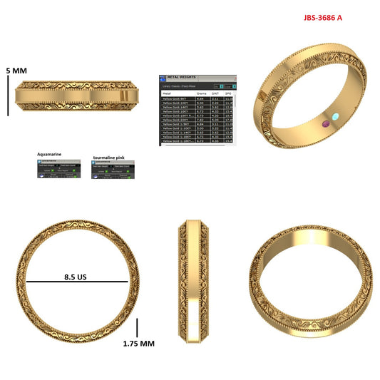 Custom Ring Order - Hannah Men’s and Womens band