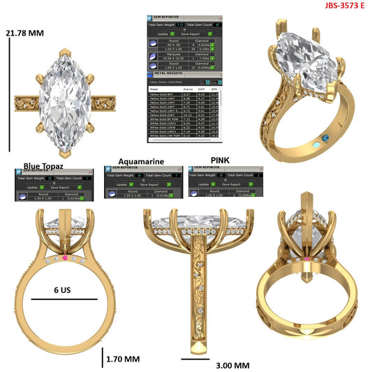 Custom Ring Order -Jaden Marquise 2nd payment