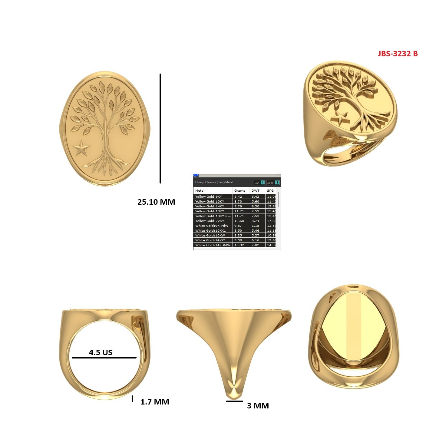 Custom Ring Order - Christine signet ring