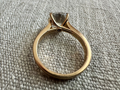 The Abigail - 3.5ct Lab Grown Diamond Double Band Solitaire Ring