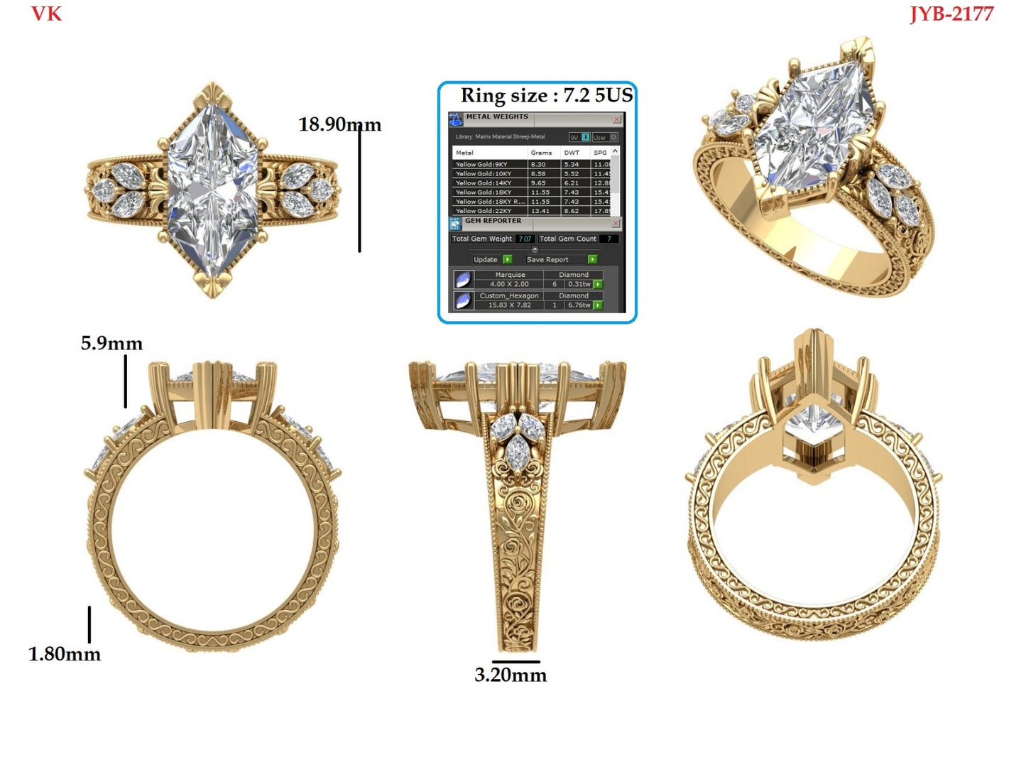 Custom Ring Order - Christina DM