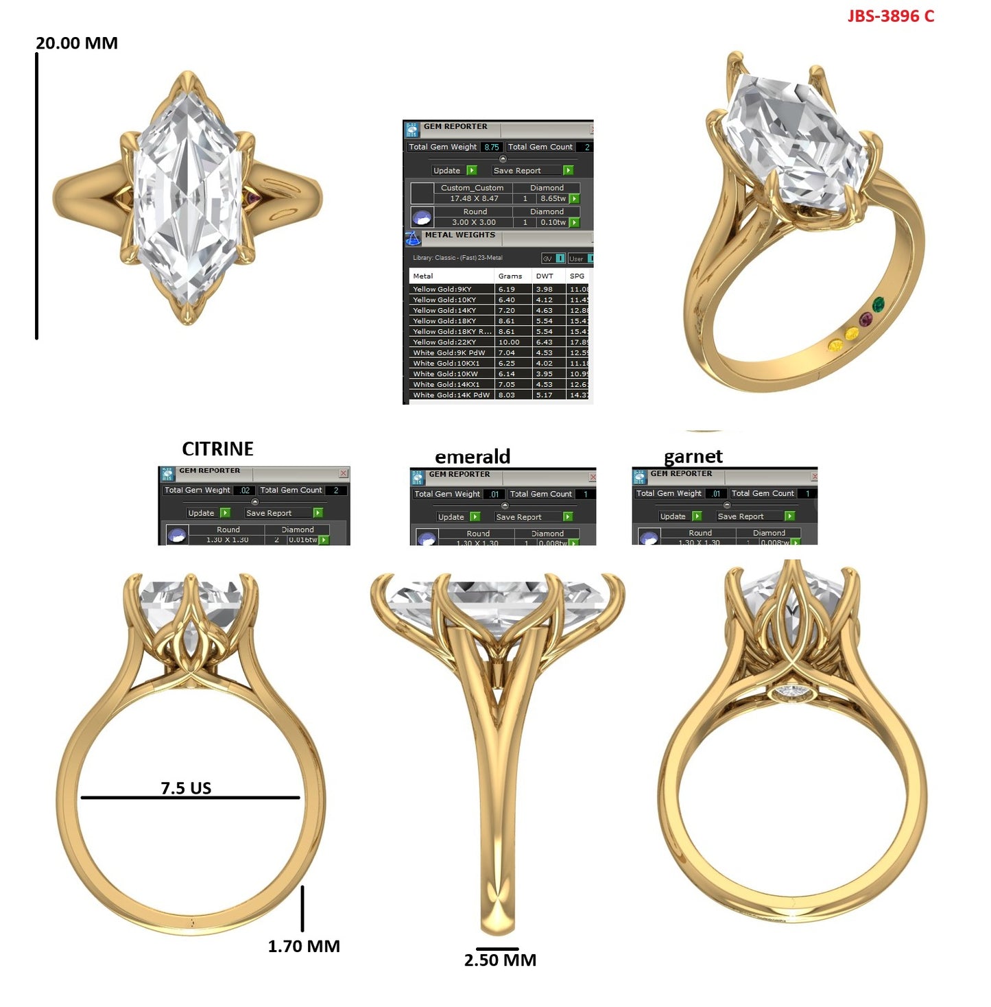 Custom Ring Order - Carly