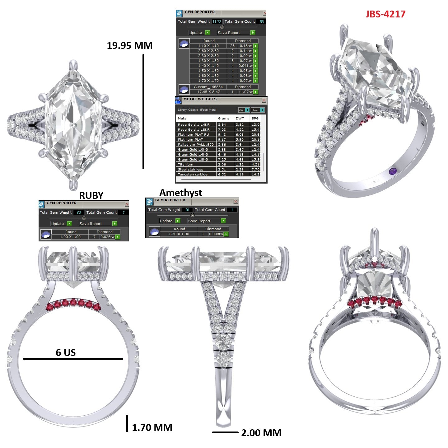 Custom Ring Order - Lynn Dutch Marquise