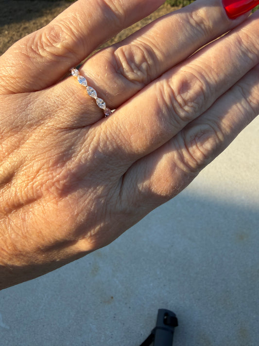 Custom Ring Order -Ana  marquise band