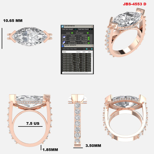 Custom Ring Order - Tami Marquise