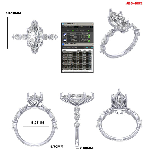 Custom Ring Order -Bradley marquise