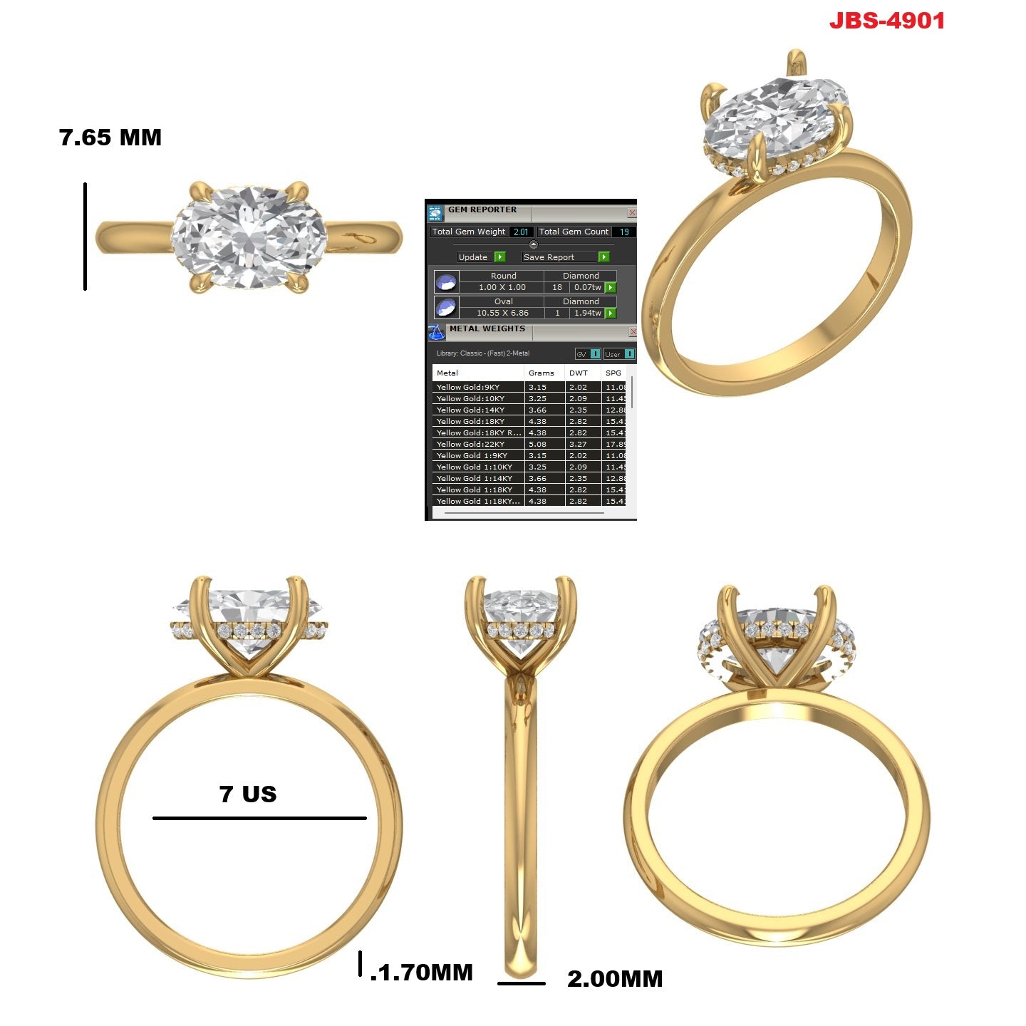 Custom Ring Order -Kay Oval