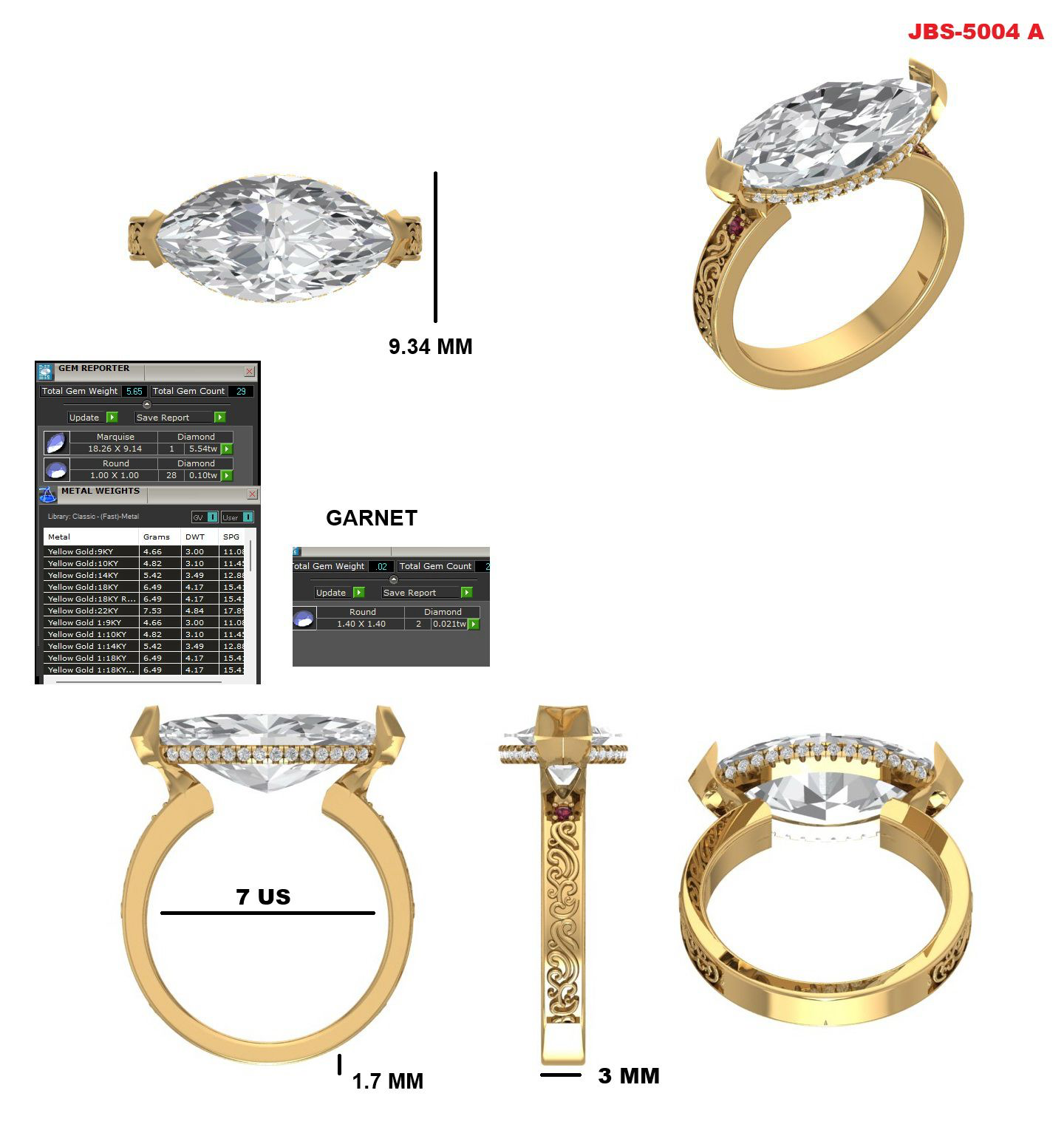 Custom Ring Order - Analía