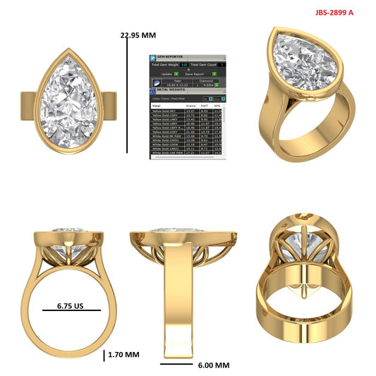 Custom Ring Order - Alexis pear