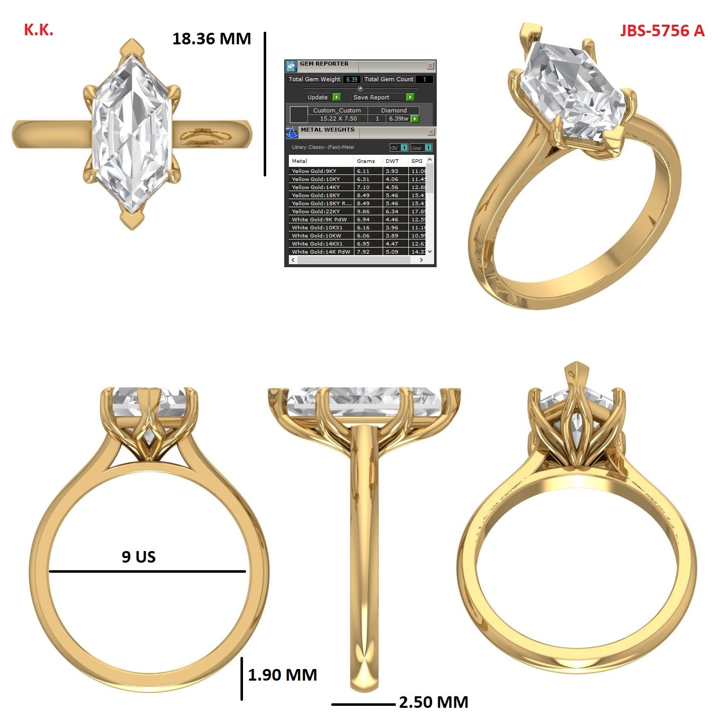 Custom Ring Order Alexis M