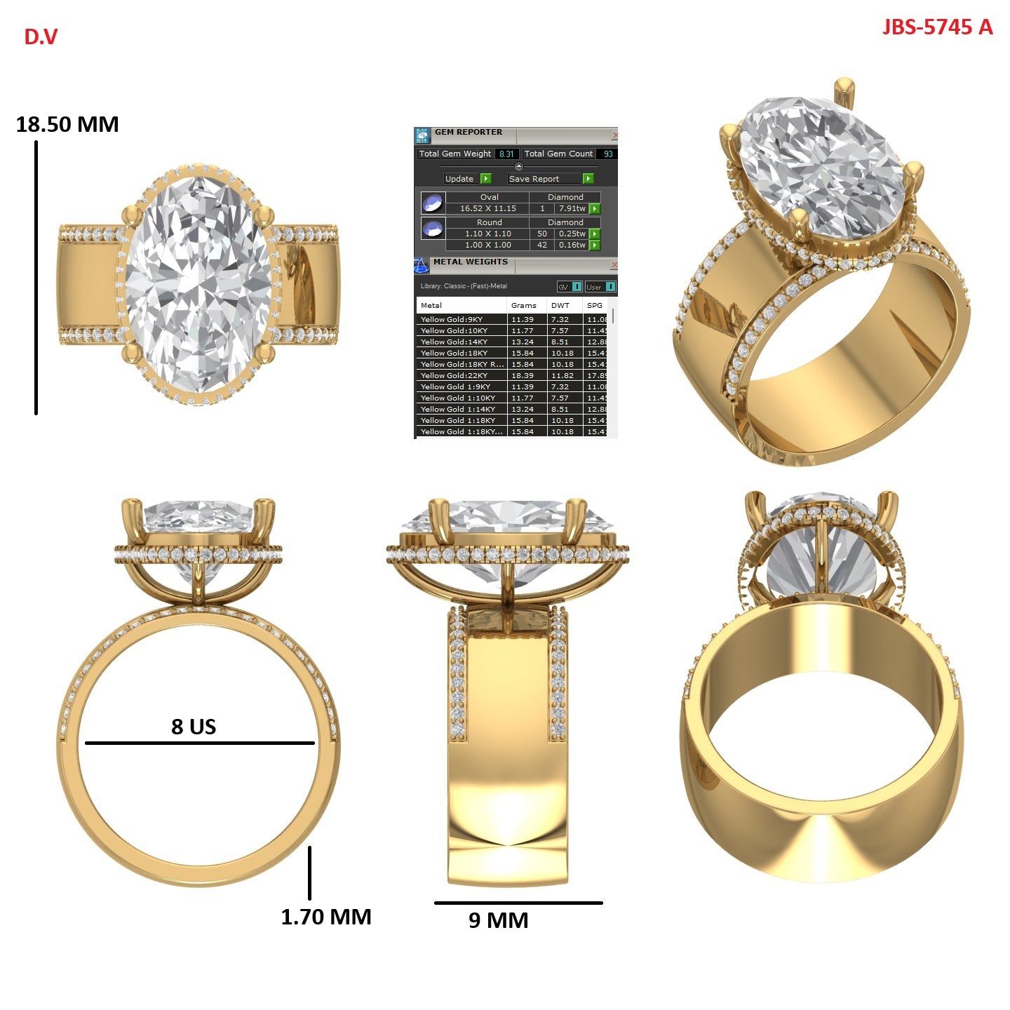 Custom Ring Order Lisa V