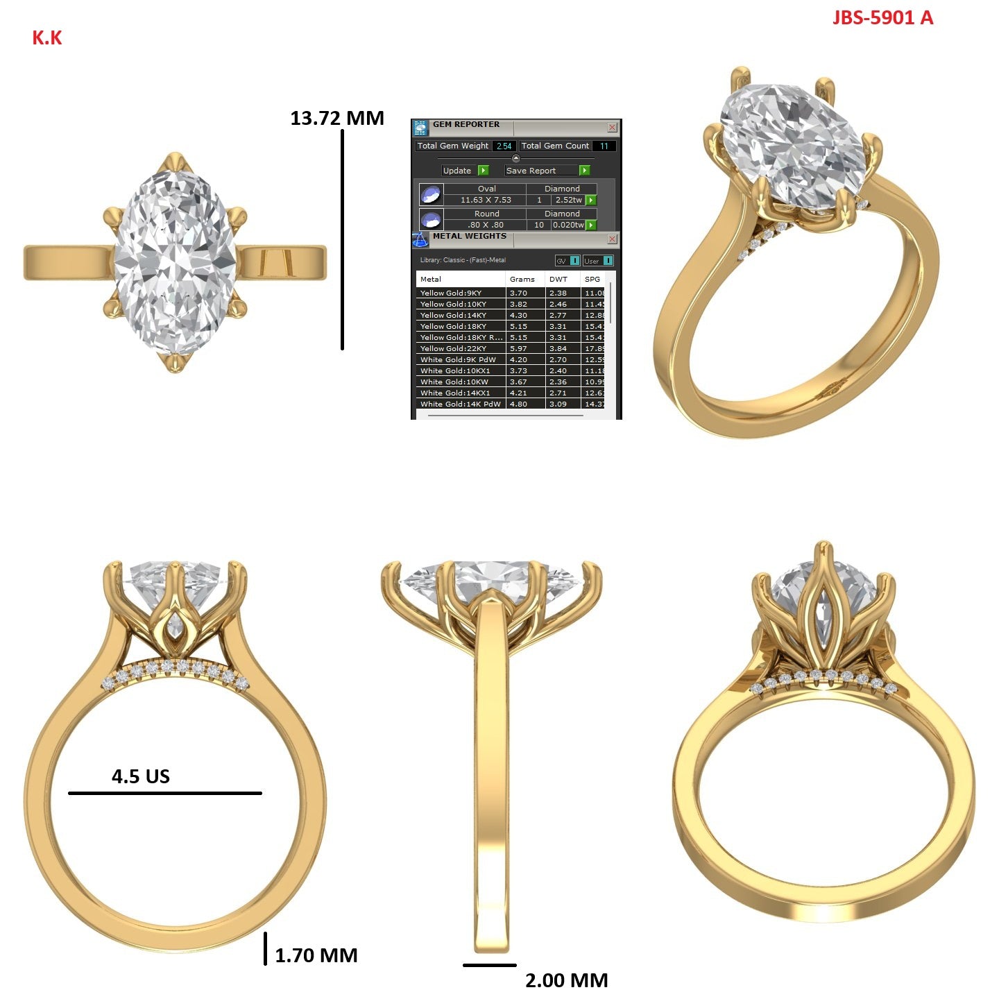 Custom Ring Order engagement ring Kevin Kelly