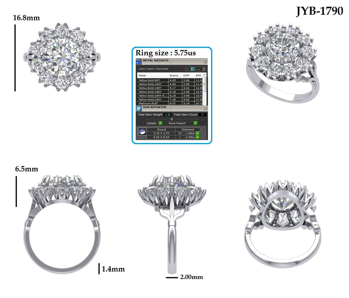 Custom Ring Order - Maritza OE 2nd/final pmt