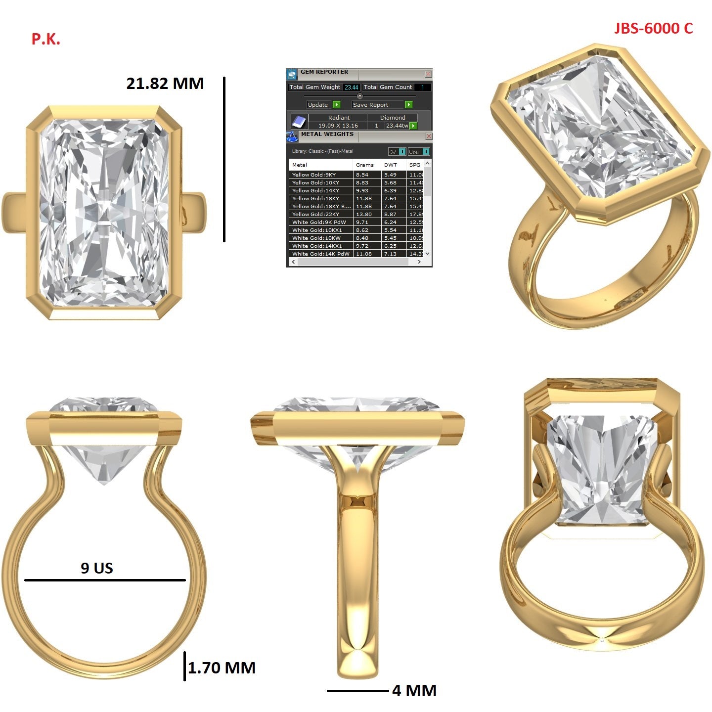 Custom Ring Order Lisa Radiant