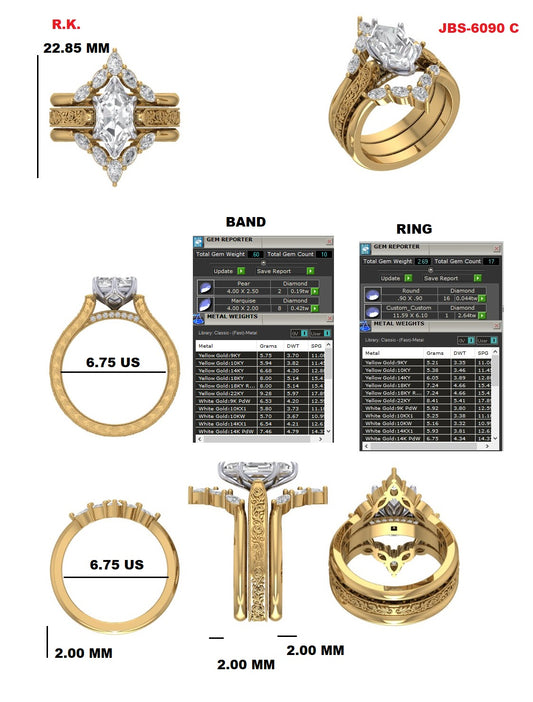 Custom Ring Order Drew/Madison