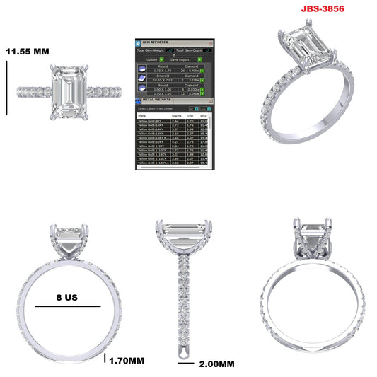 Custom Ring Order - Cole Emerald