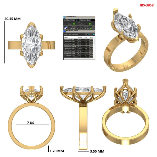 Custom Ring Order - Carmen Marquise