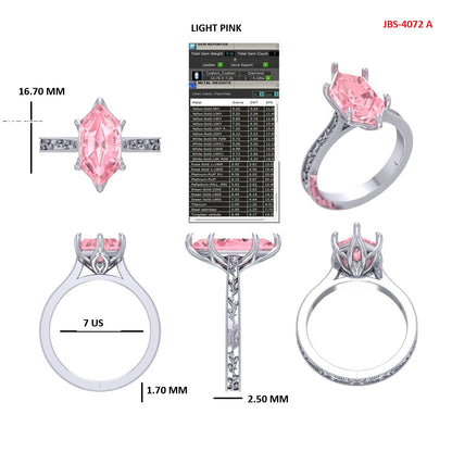Custom Ring Order -Wyatt Pink DM