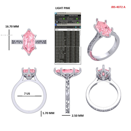 Custom Ring Order -Wyatt Pink DM