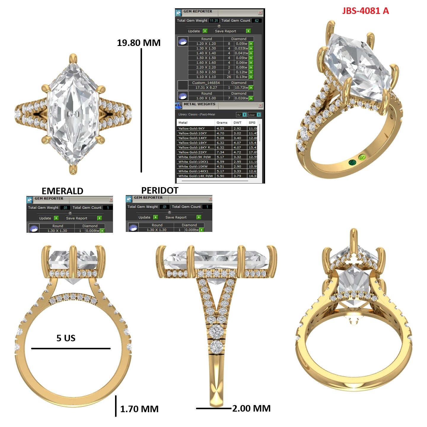 Custom Ring Order - Brandon Dutch Marquise