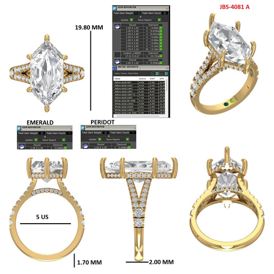 Custom Ring Order - Brandon Dutch Marquise