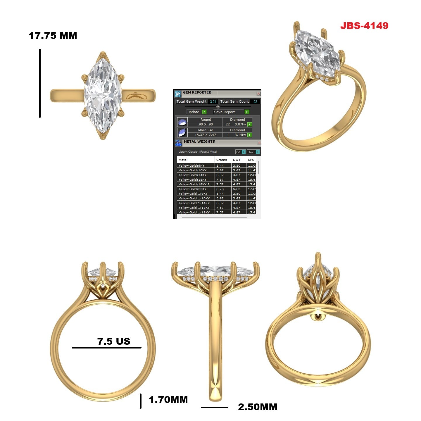 Custom Ring Order - Marcos Marquis