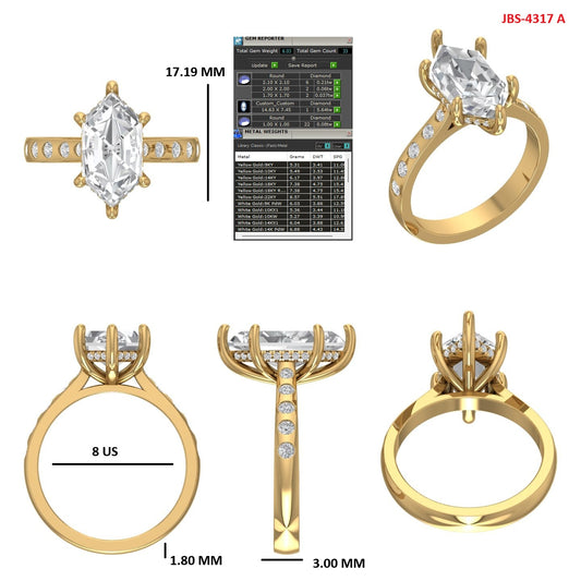 Custom Ring Order - Wesley Dutch Marquise