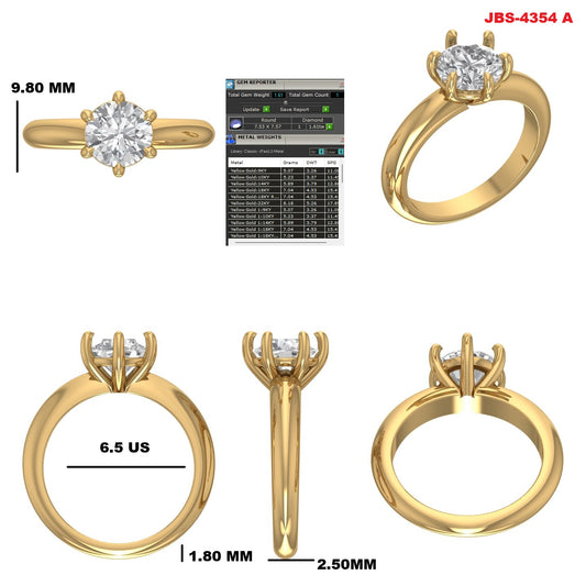 Custom Ring Order - Avery round diamond