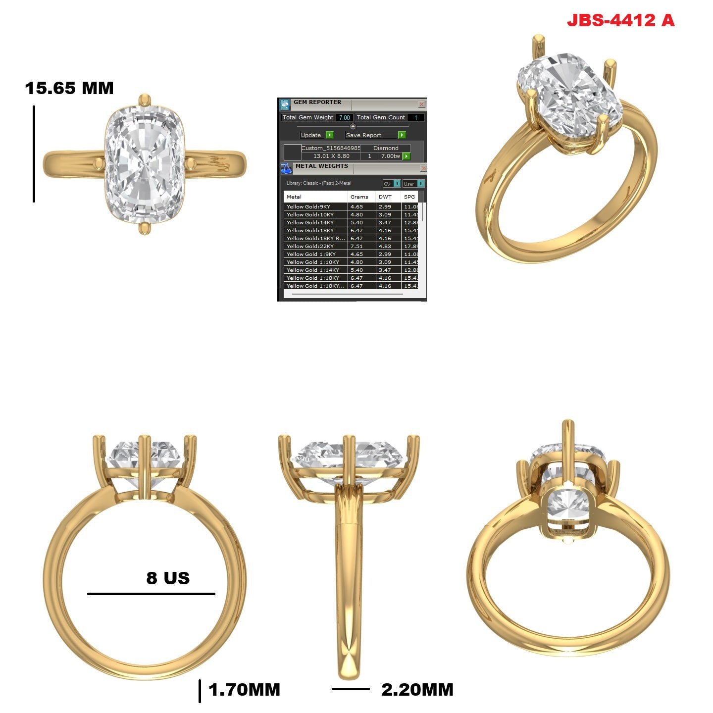 Custom Ring Order  Caroleann